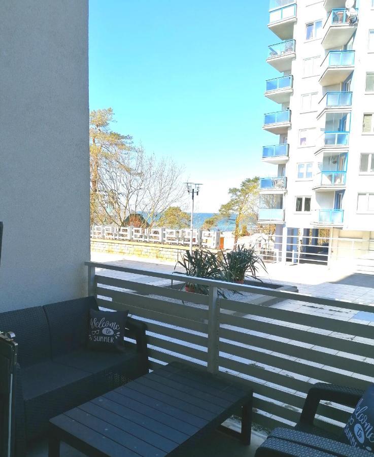 Strandidylle Apartment Mit Meerblick Und Kamin Miedzyzdroje Bagian luar foto