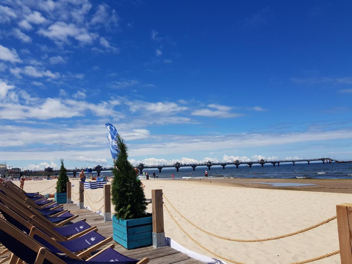 Strandidylle Apartment Mit Meerblick Und Kamin Miedzyzdroje Bagian luar foto