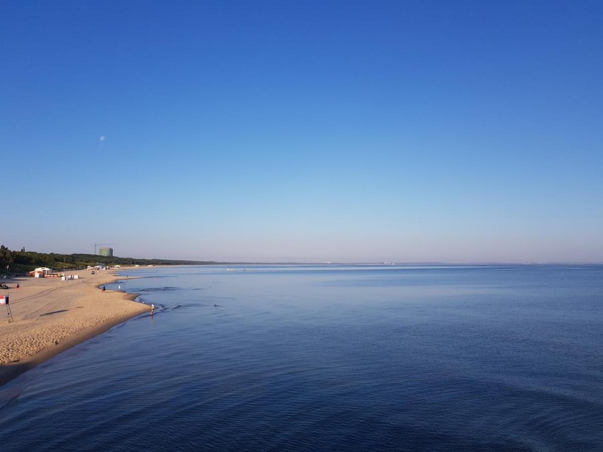 Strandidylle Apartment Mit Meerblick Und Kamin Miedzyzdroje Bagian luar foto